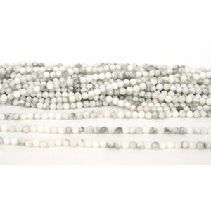 3 mm Howlite 1/1 streng